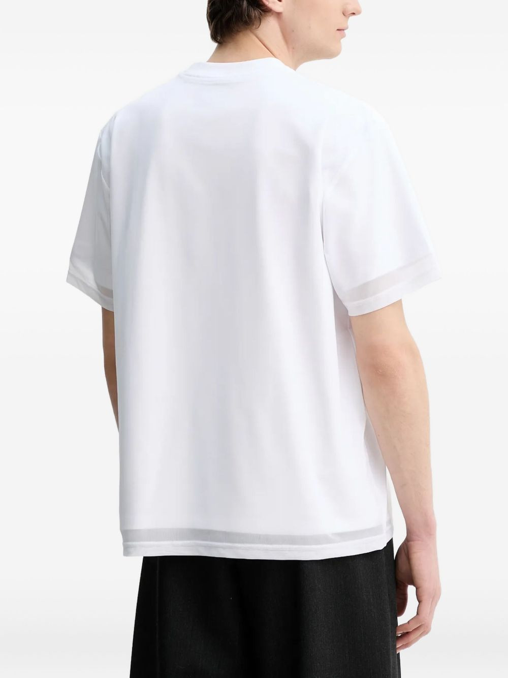 Marl graphic-print layered T-shirt - 3