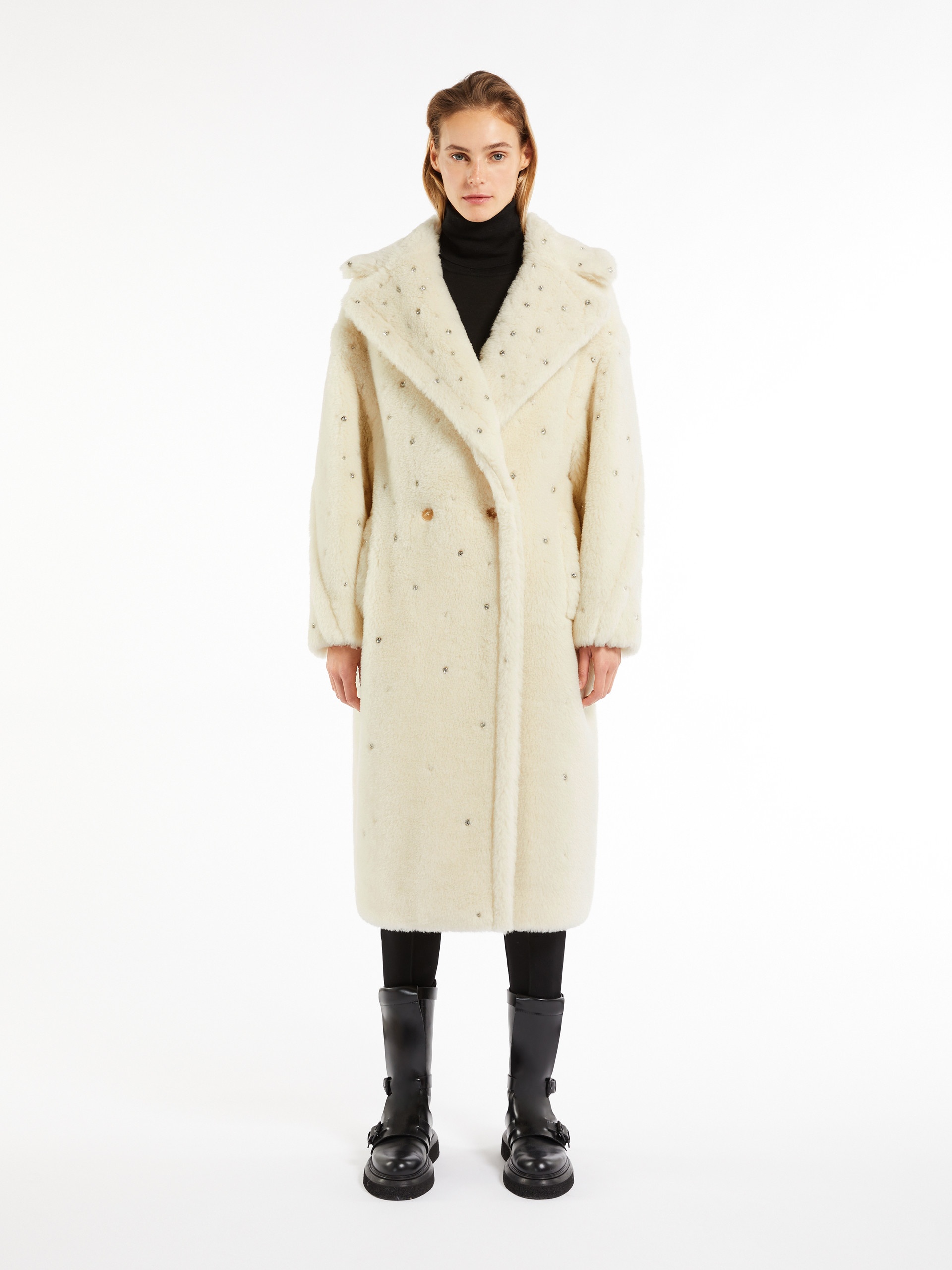 Max Mara SPARKLYTED2 Sparkling Teddy Bear Icon Coat | REVERSIBLE