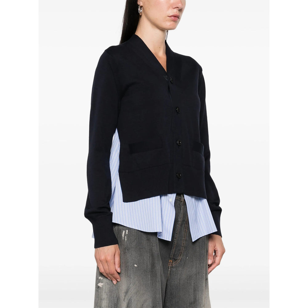 Sacai Blue Knitwear - Cardigans Women - 5
