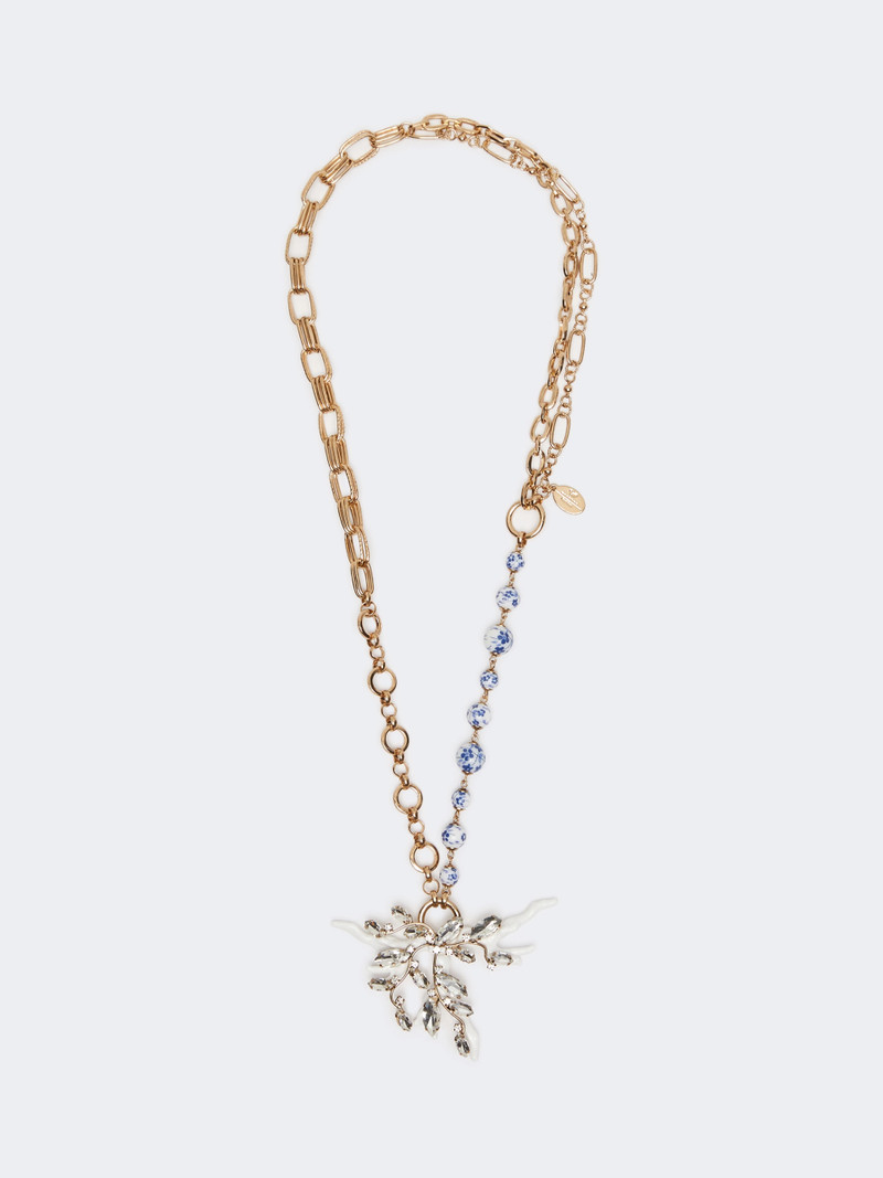 STADIO Metallic and ceramic chain necklace - GOLD 1
