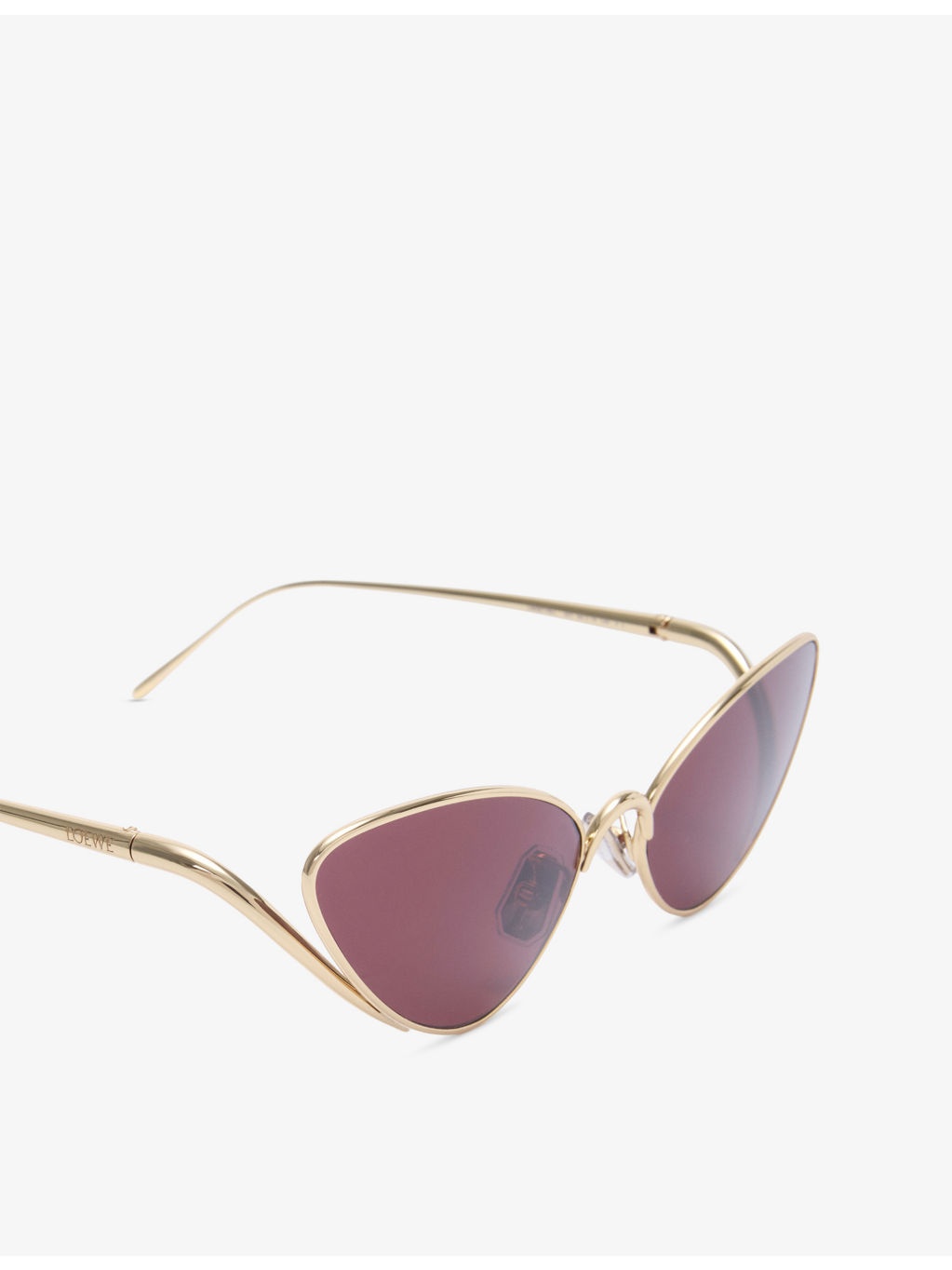 Shooting Star Cat-Eye Frame Metal Sunglasses - 4
