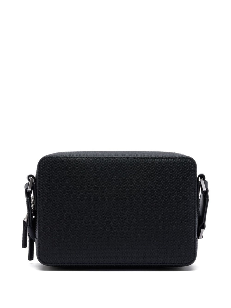 LACOSTE logo-plaque leather shoulder bag outlook