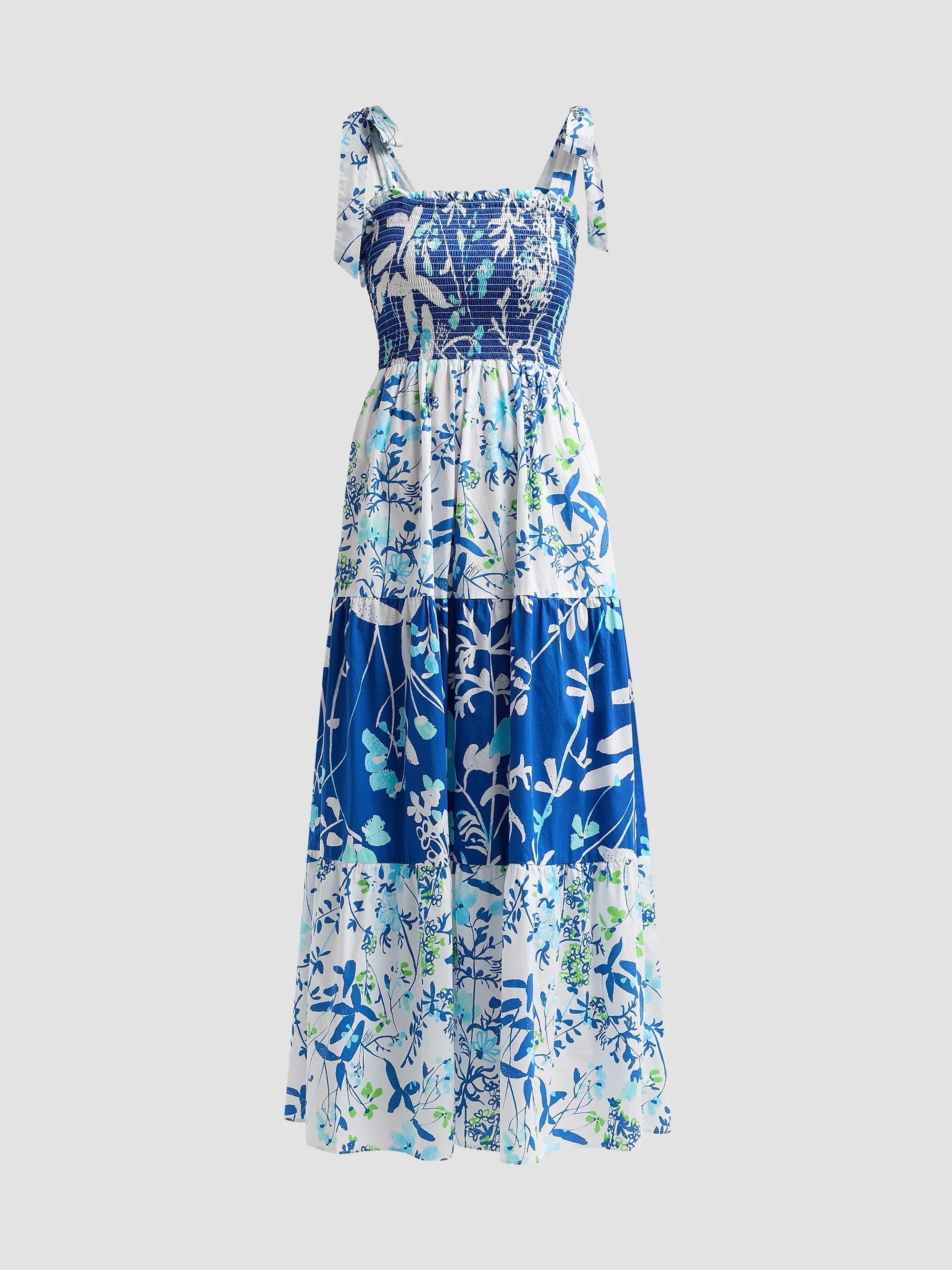 Women's Athyn Smocked Maxi Dress - Resort White Sea - 1