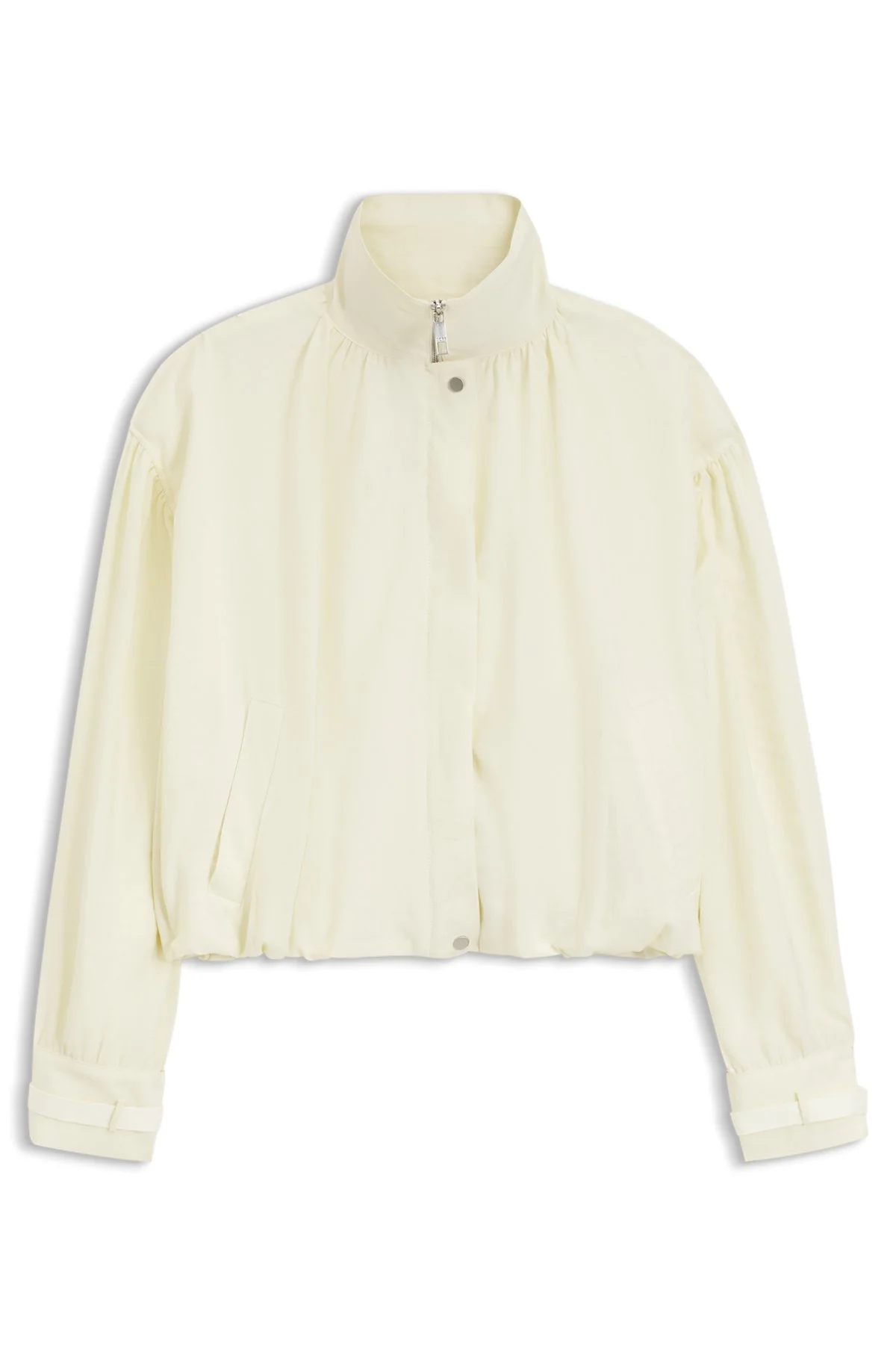 RELAXED-FIT BOMBER JACKET WITH STAND COLLAR - 1