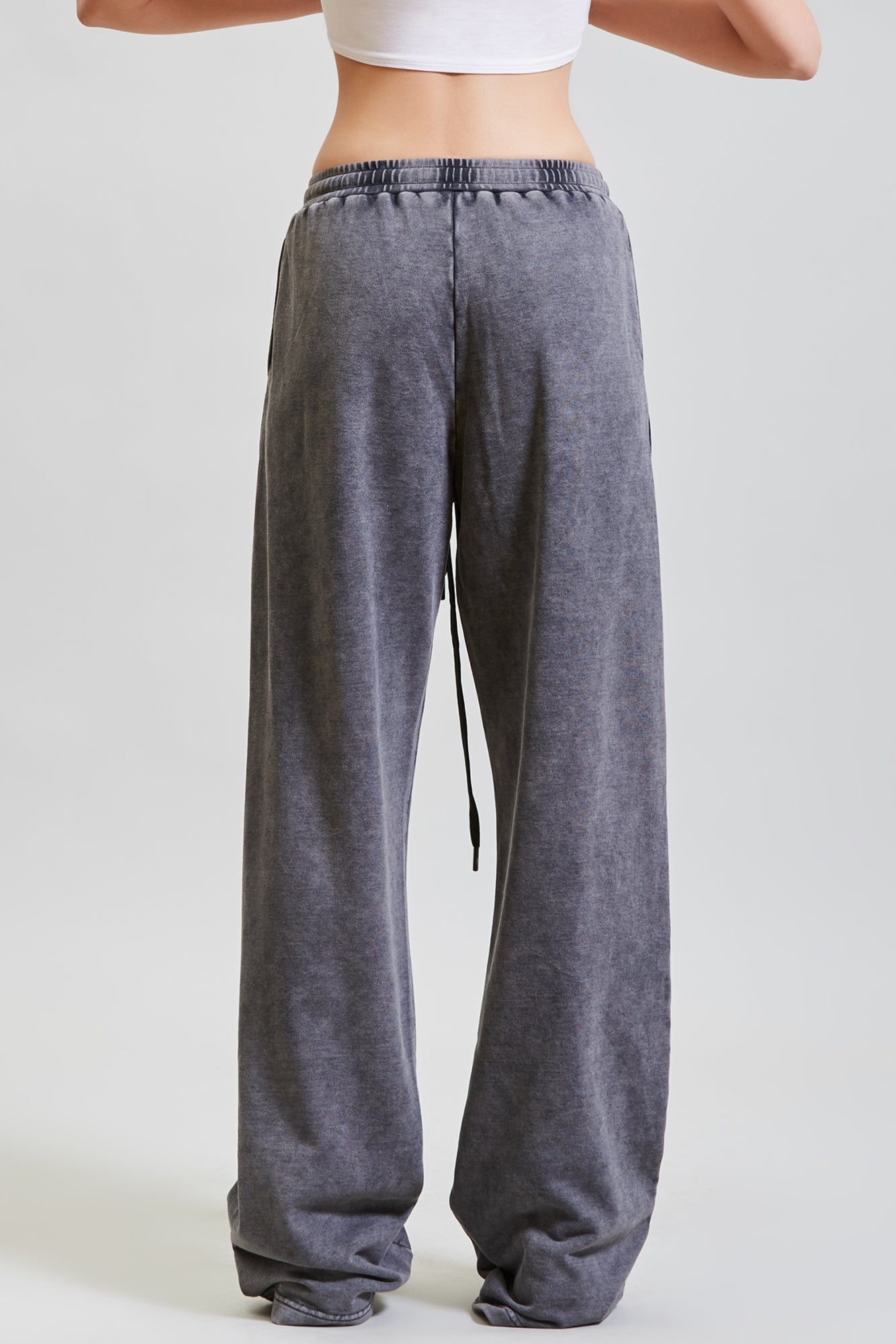 PLEATED WIDE LEG PANT - ACID BLACK | R13 - 6