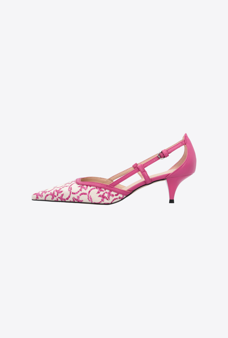 PINKO MONOGRAM JACQUARD PUMPS outlook