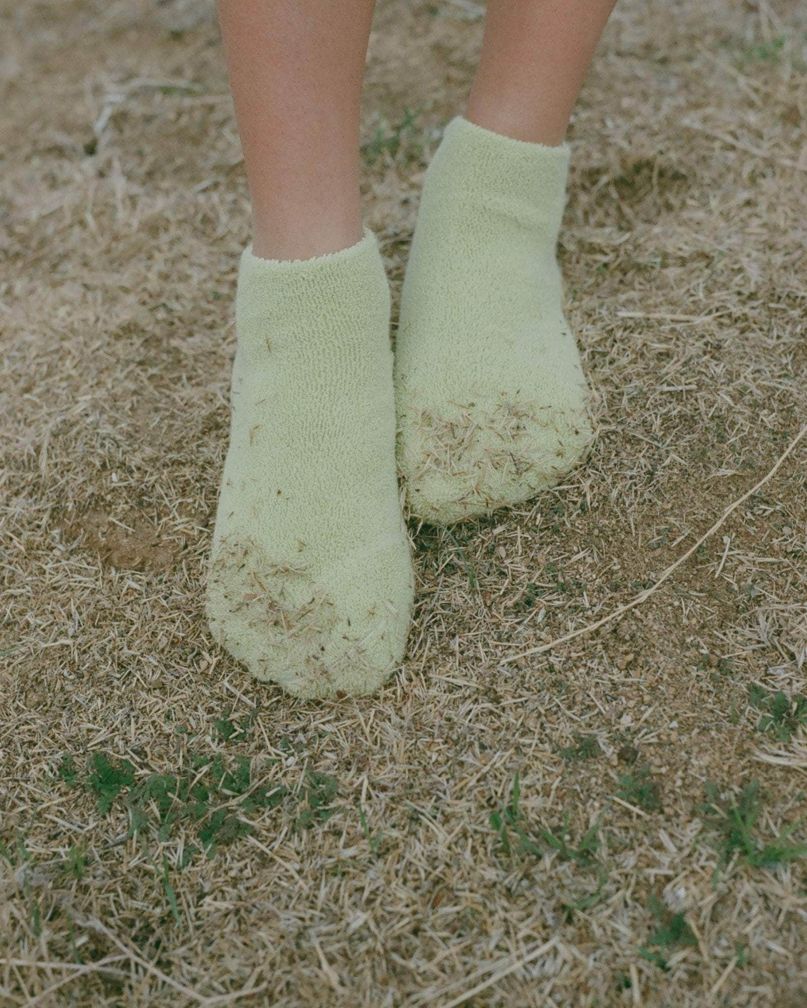 Buckle Ankle Socks - Textured Organic Cotton - 2