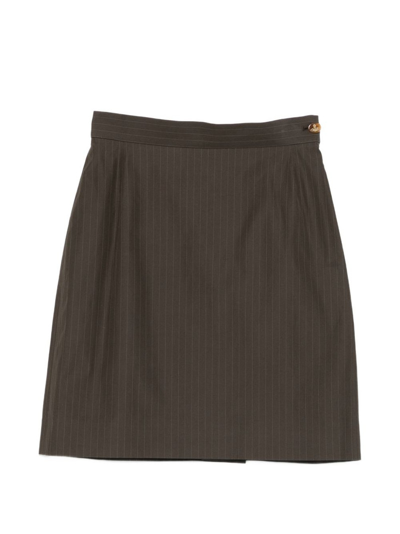 pinstripe mini skirt 1