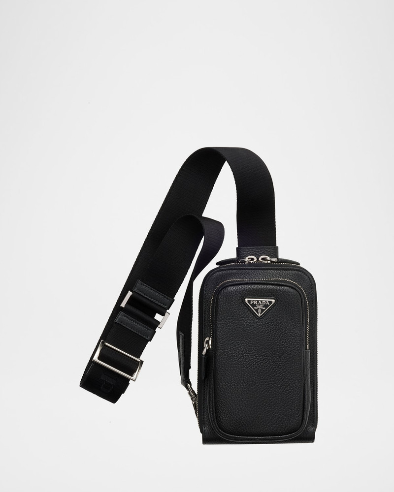 Men's Vitello Daino Sling Bag 1