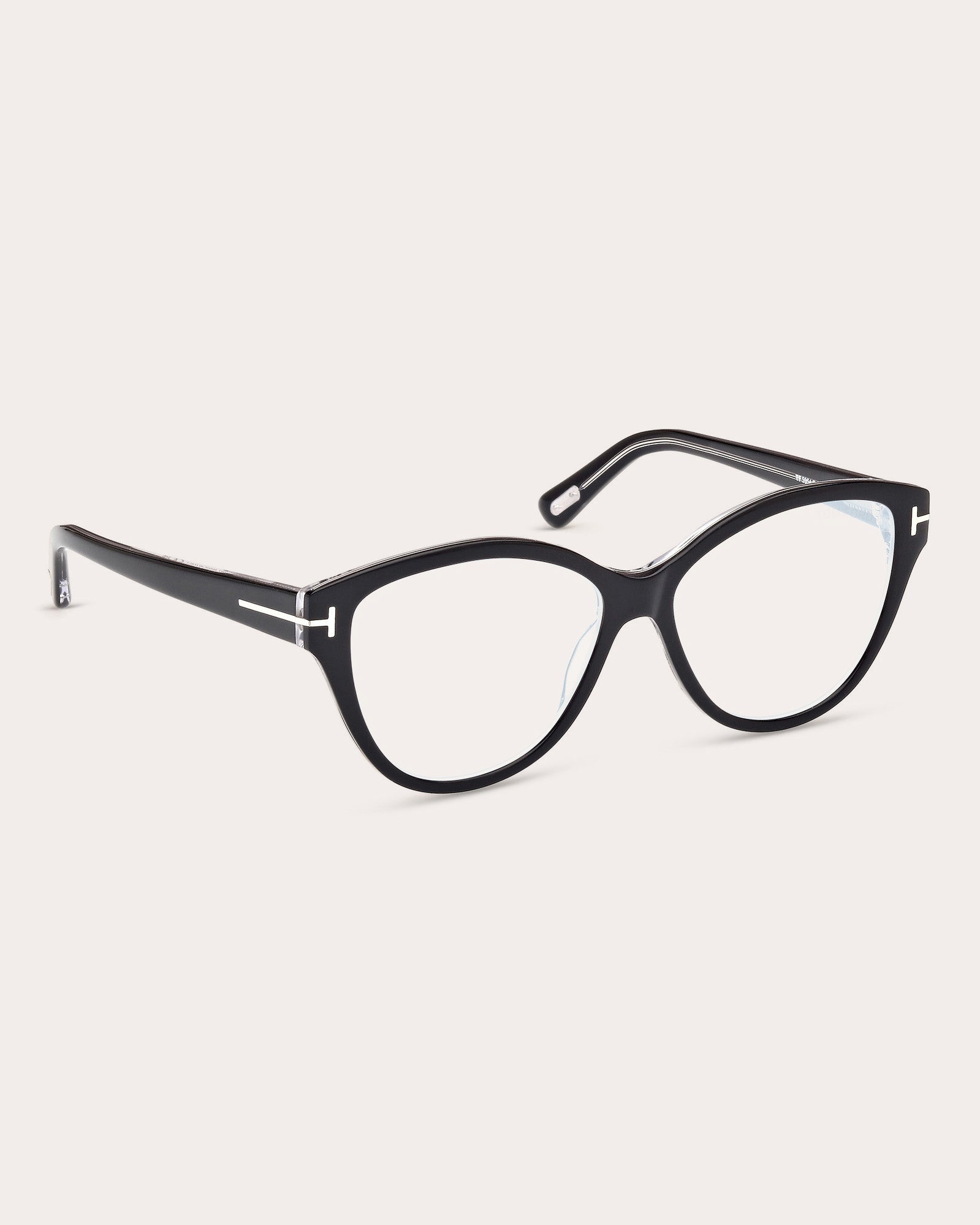 Cat-Eye Black Acetate Blue-Light Glasses - 2