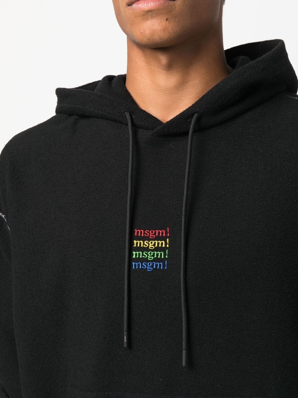 logo-embroidered hoodie - 5