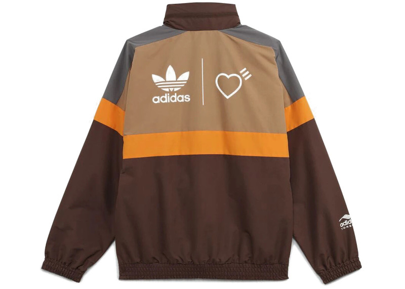 adidas adidas x Human Made Windbreaker Jacket Brown outlook