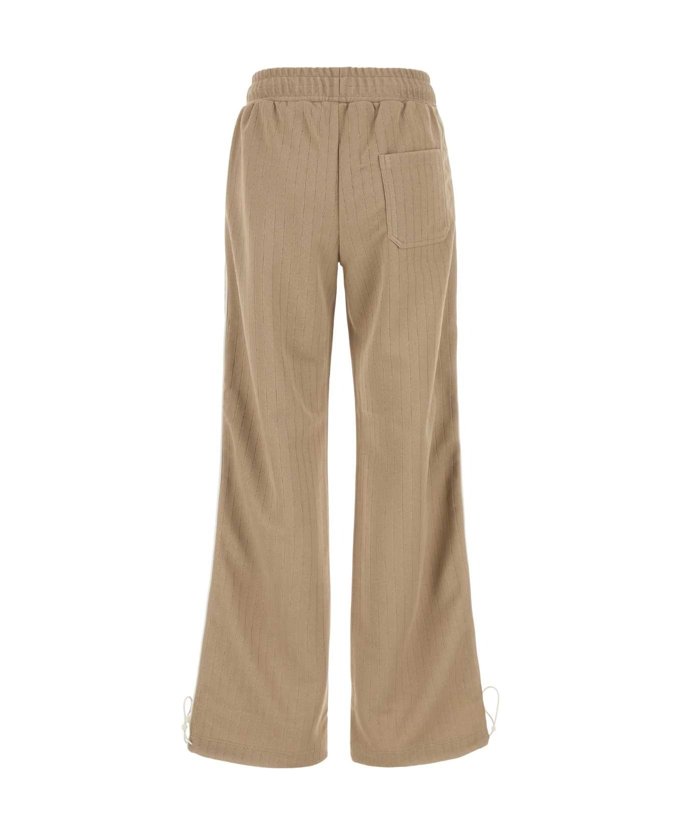 Beige Polyester Joggers - 2