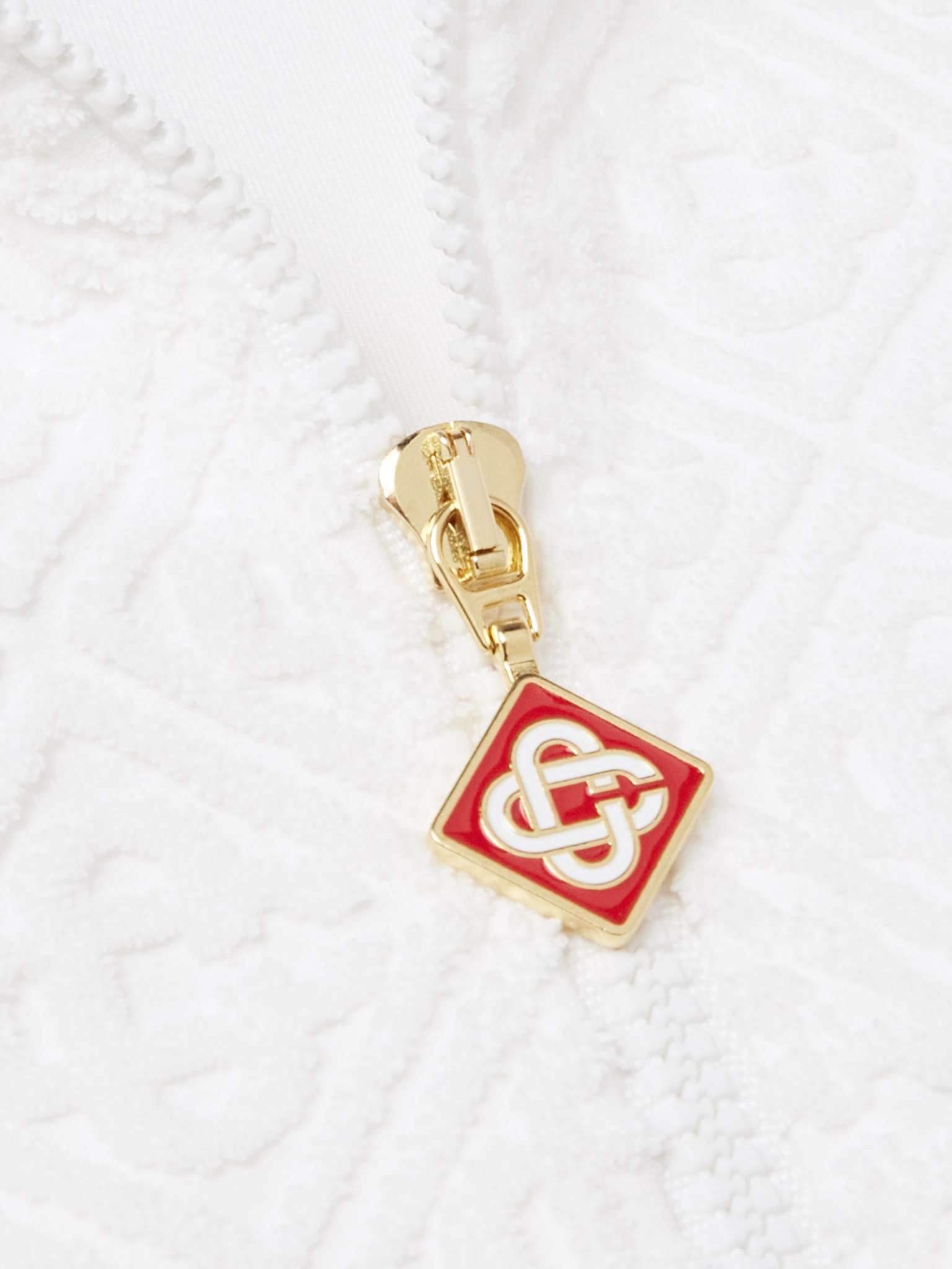 Logo-Jacquard Cotton-Blend Terry Track Jacket - 2