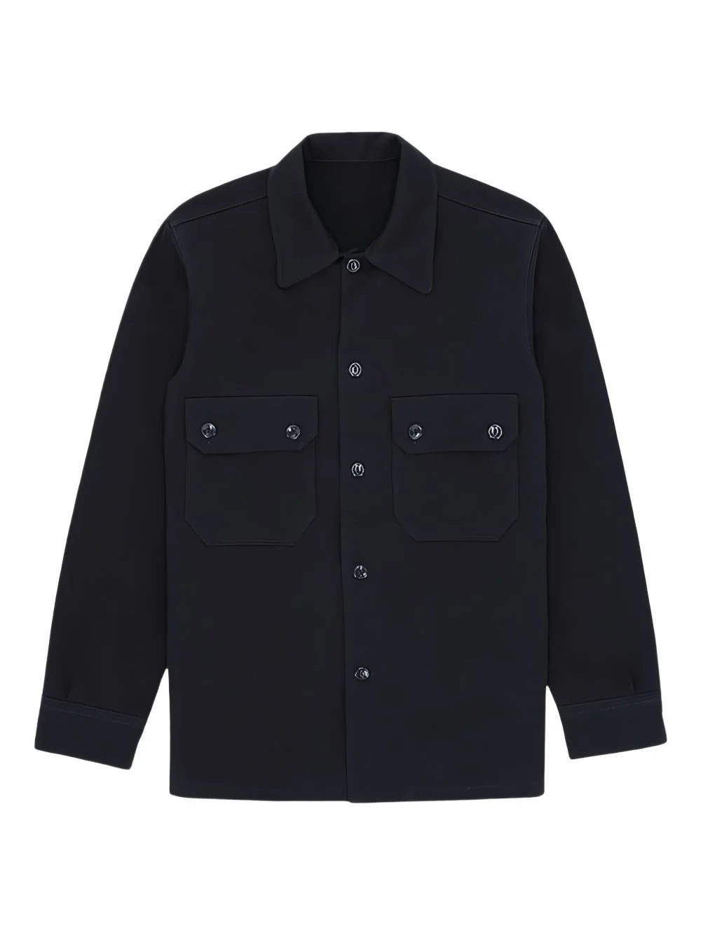 buttoned pocket overshirt - 1