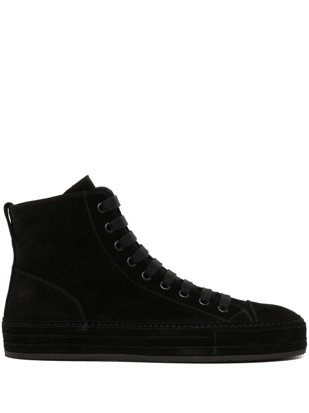 Raven panelled suede sneakers - 1