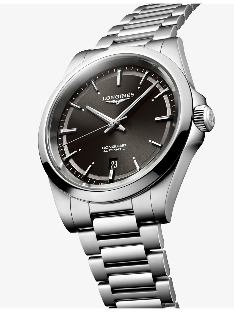 Longines L3.830.4.52.6 Conquest Stainless-Steel 41mm Automatic Watch outlook
