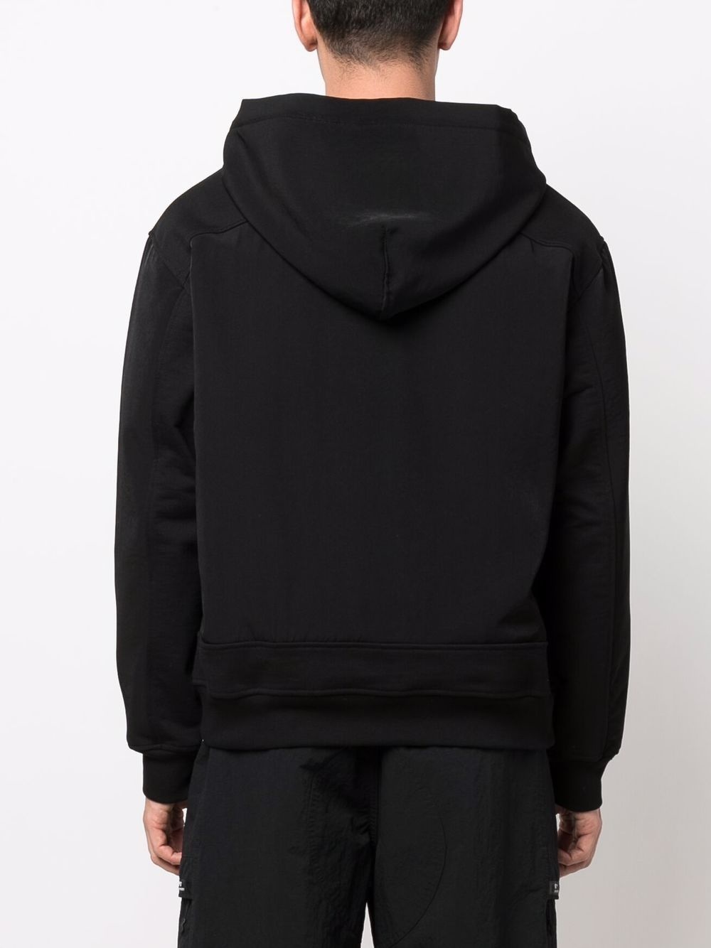 embroidered-logo zip-up hoodie - 5