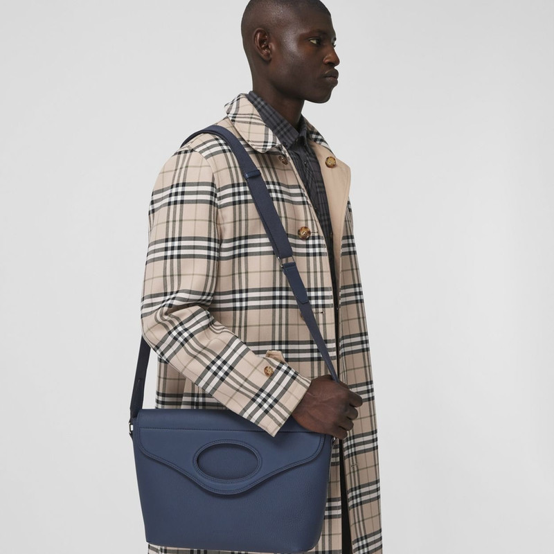 Grainy Leather Pocket Messenger Bag 3