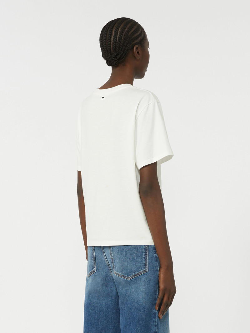 TENUE Cotton T-shirt with graphic print - WHITE 4