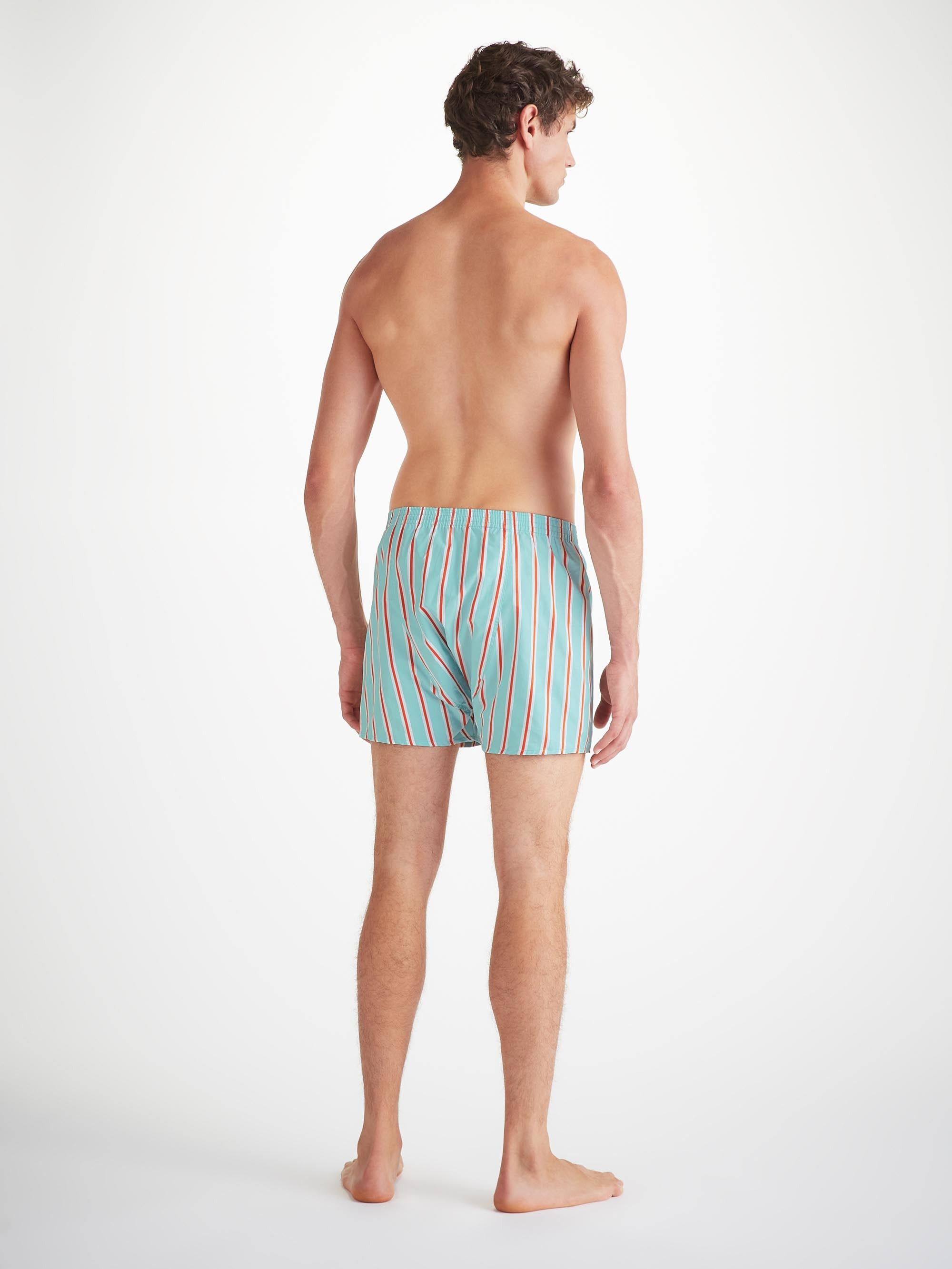 Men's Classic Fit Boxers Royal 223 Cotton Turquoise - 4