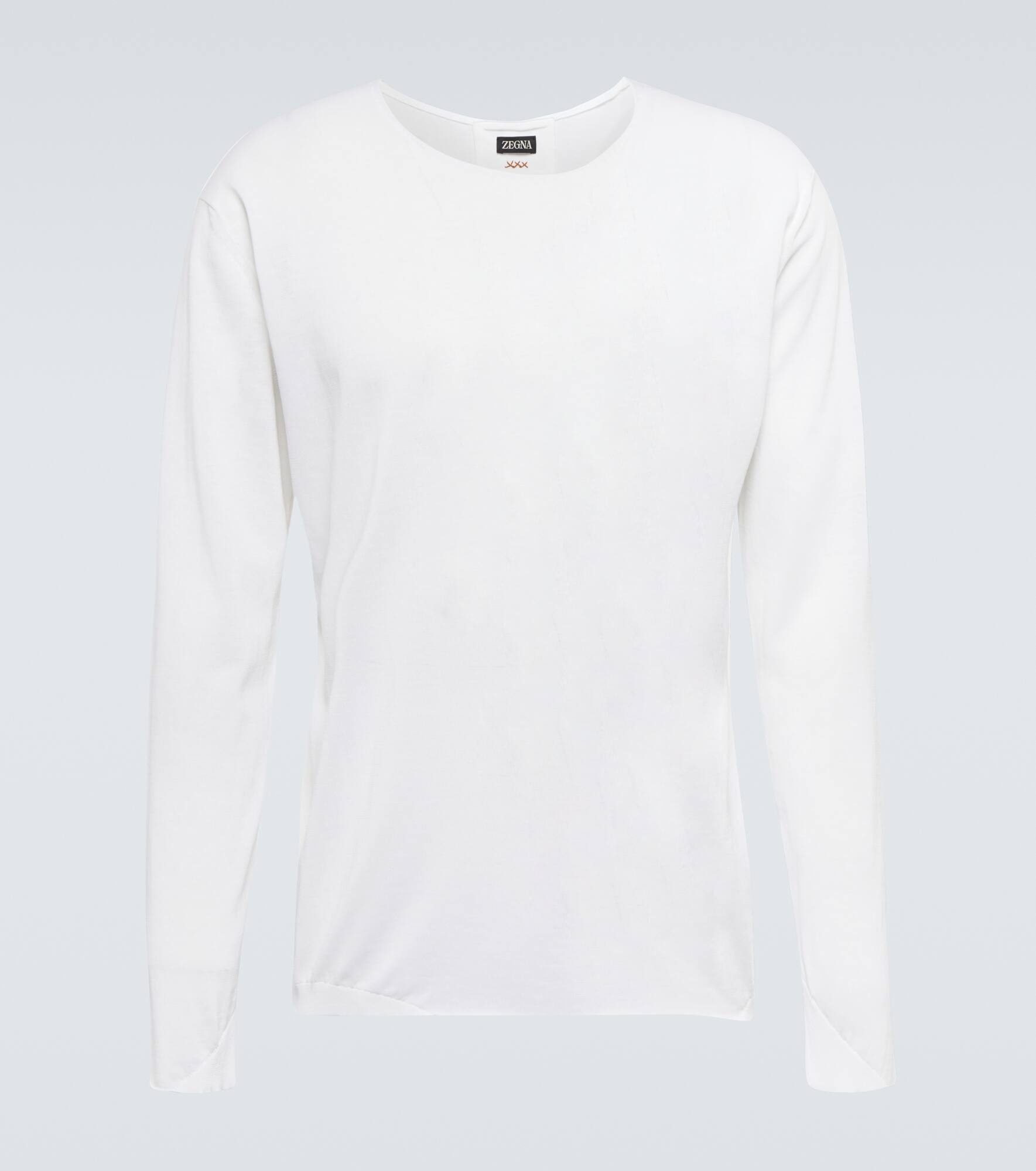 Crewneck cotton top - 1