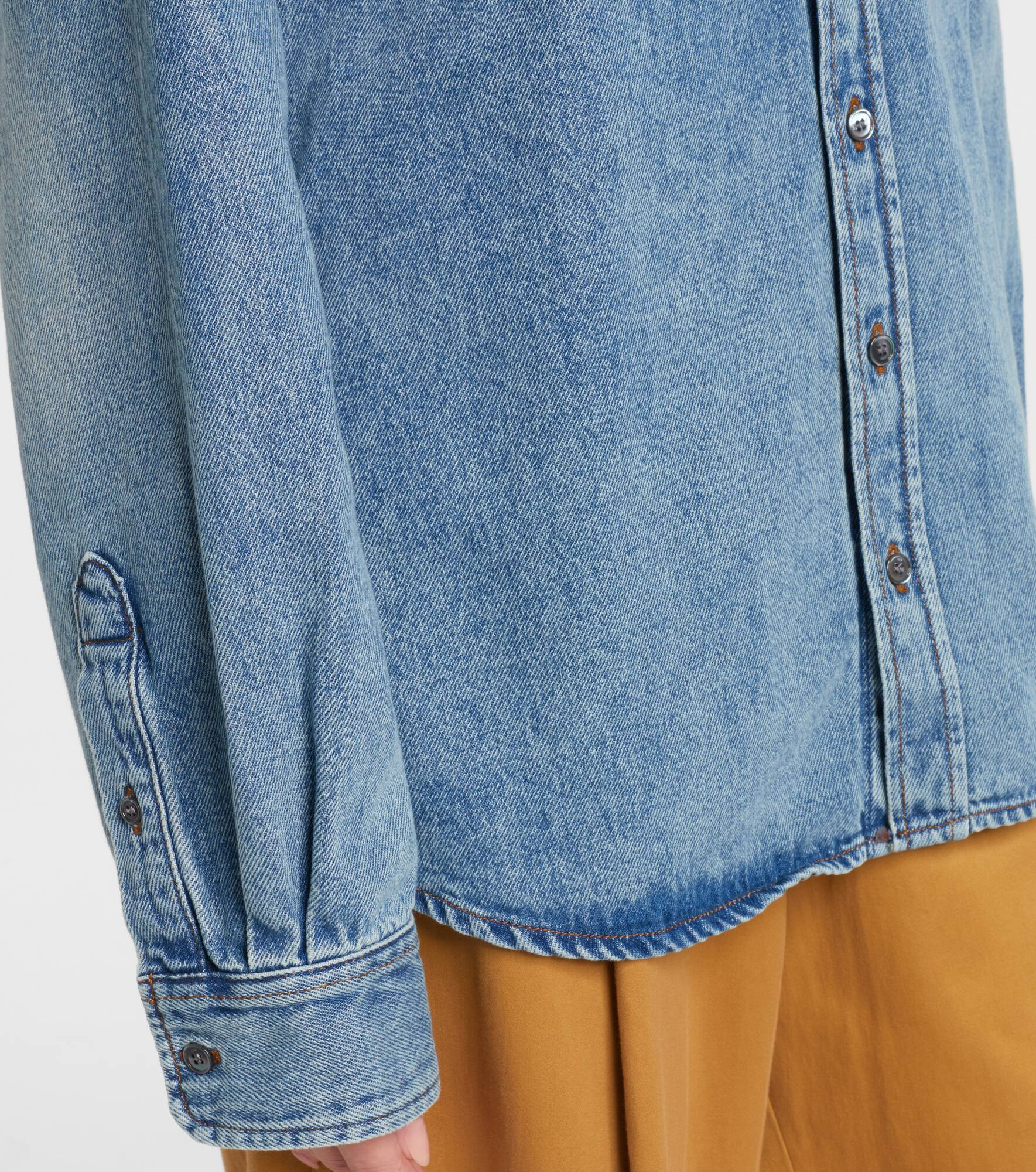 Embroidered denim shirt - 5