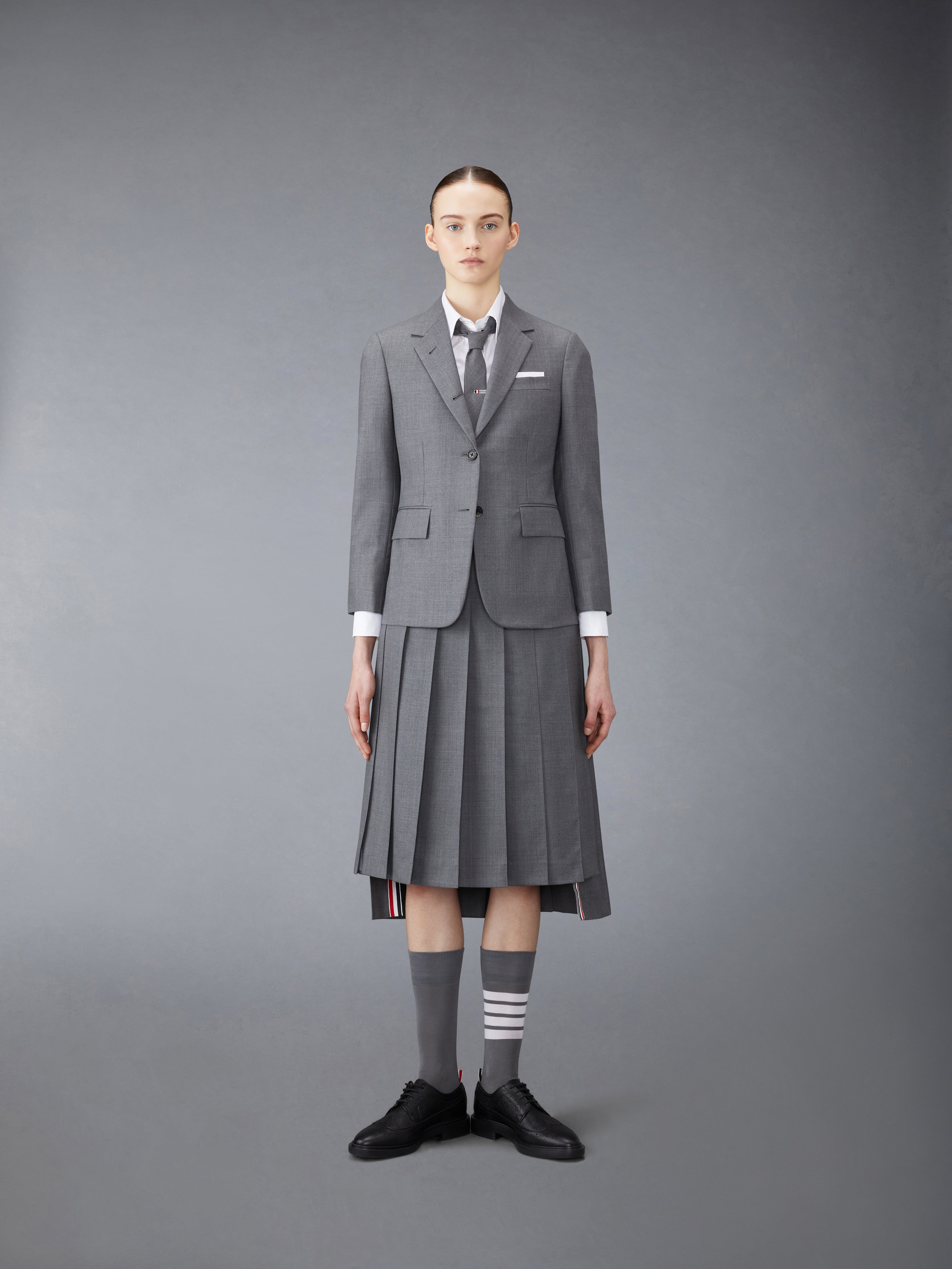 TWILL MIDI PLEATED SKIRT - 4