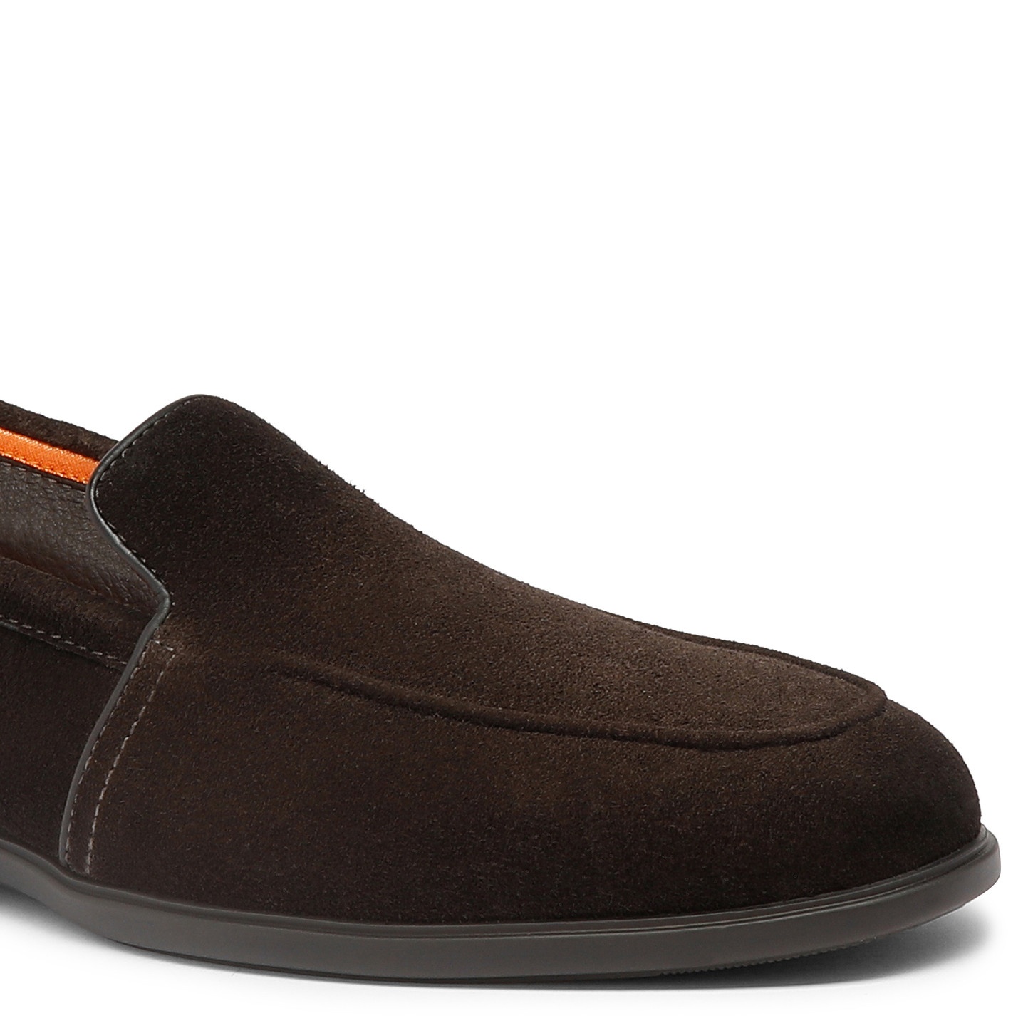 Men's dark brown suede loafer - 6