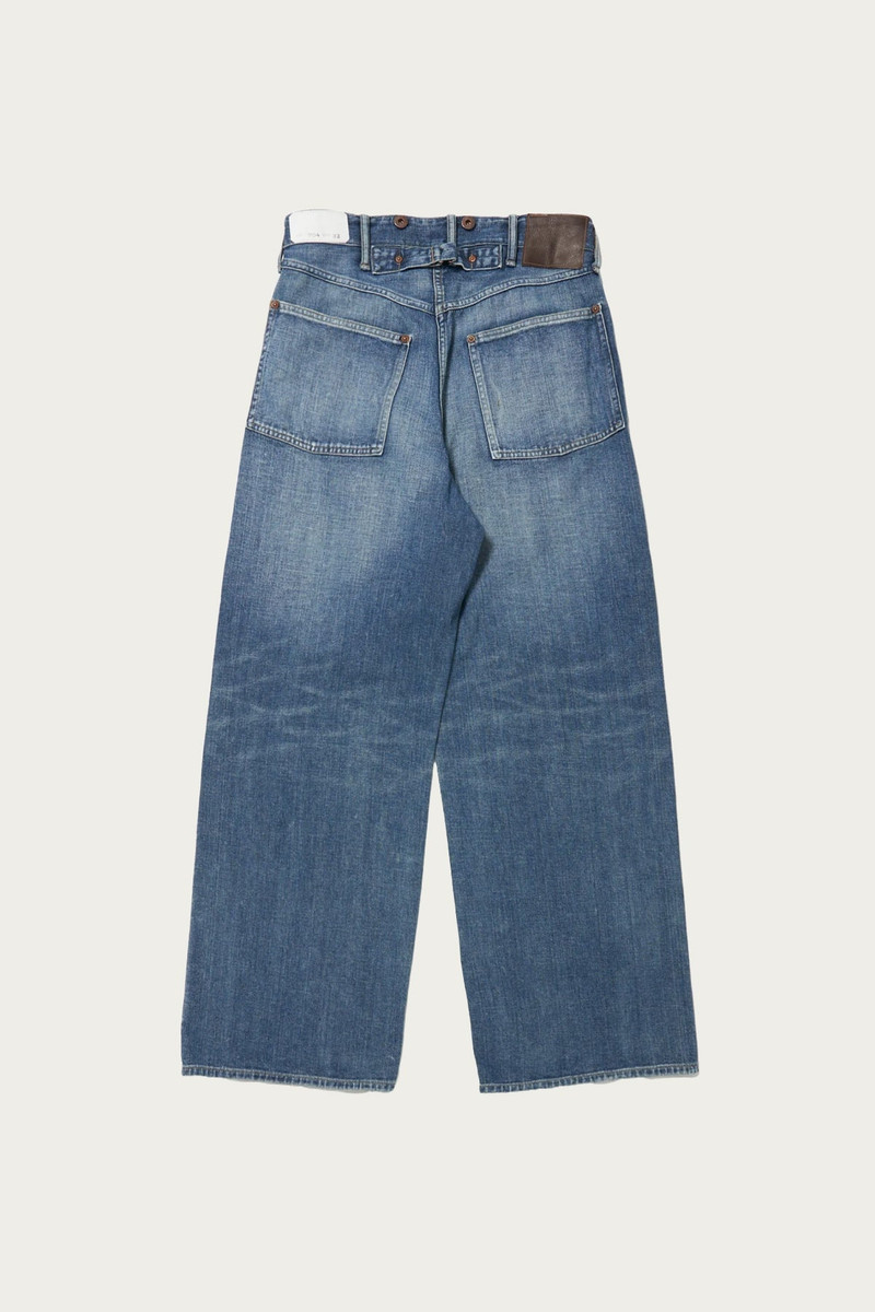 TAIGA TAKAHASHI Lot. 704 Denim Trousers C. 1920's - Damaged Indigo outlook