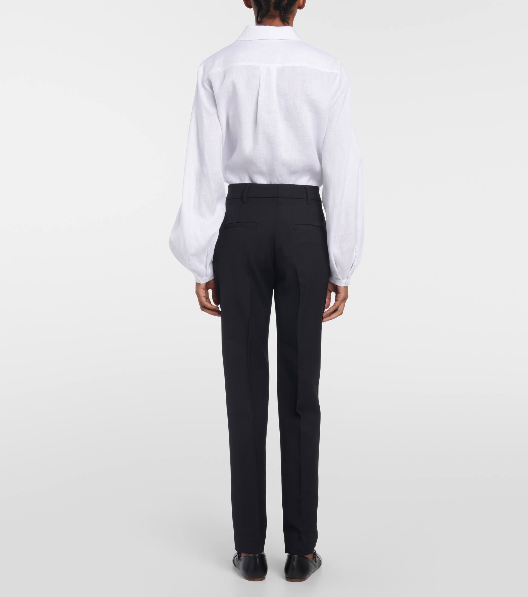 Francisco high-rise straight wool pants - 3