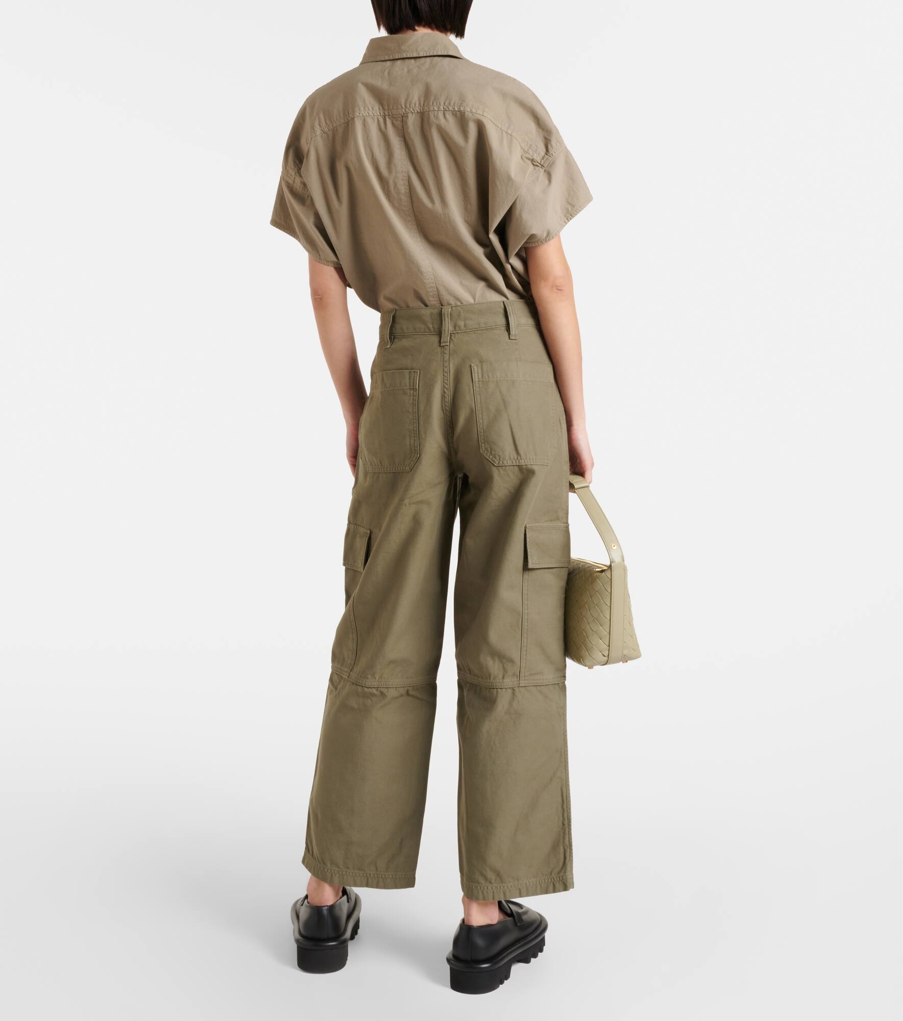 Jericho cropped cotton cargo pants - 3