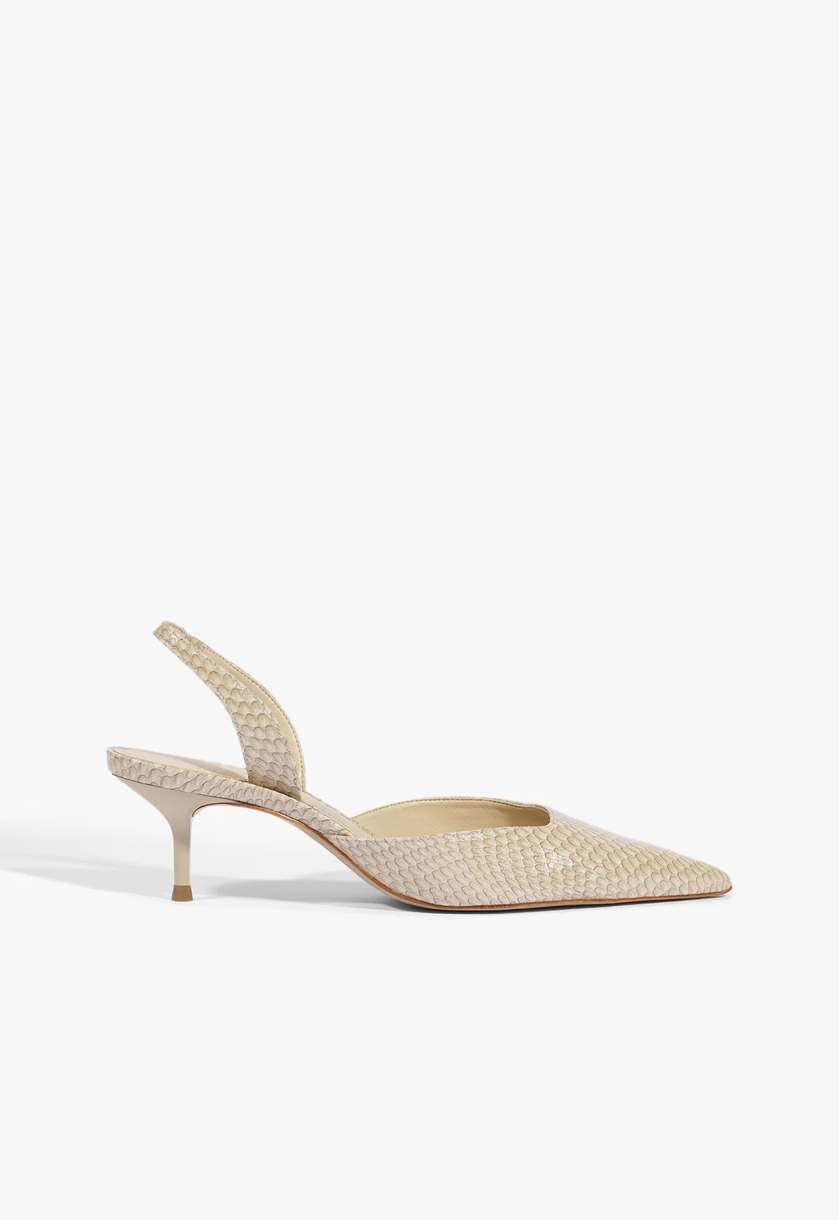 Paola Mid Leather Pump - 1