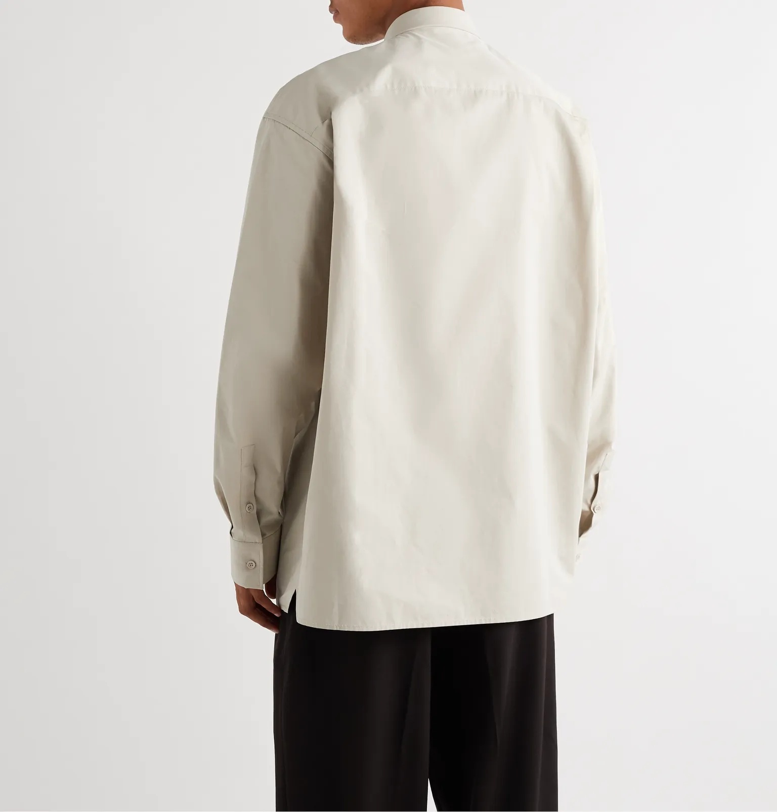 Oversized Cotton-Poplin Shirt - 4