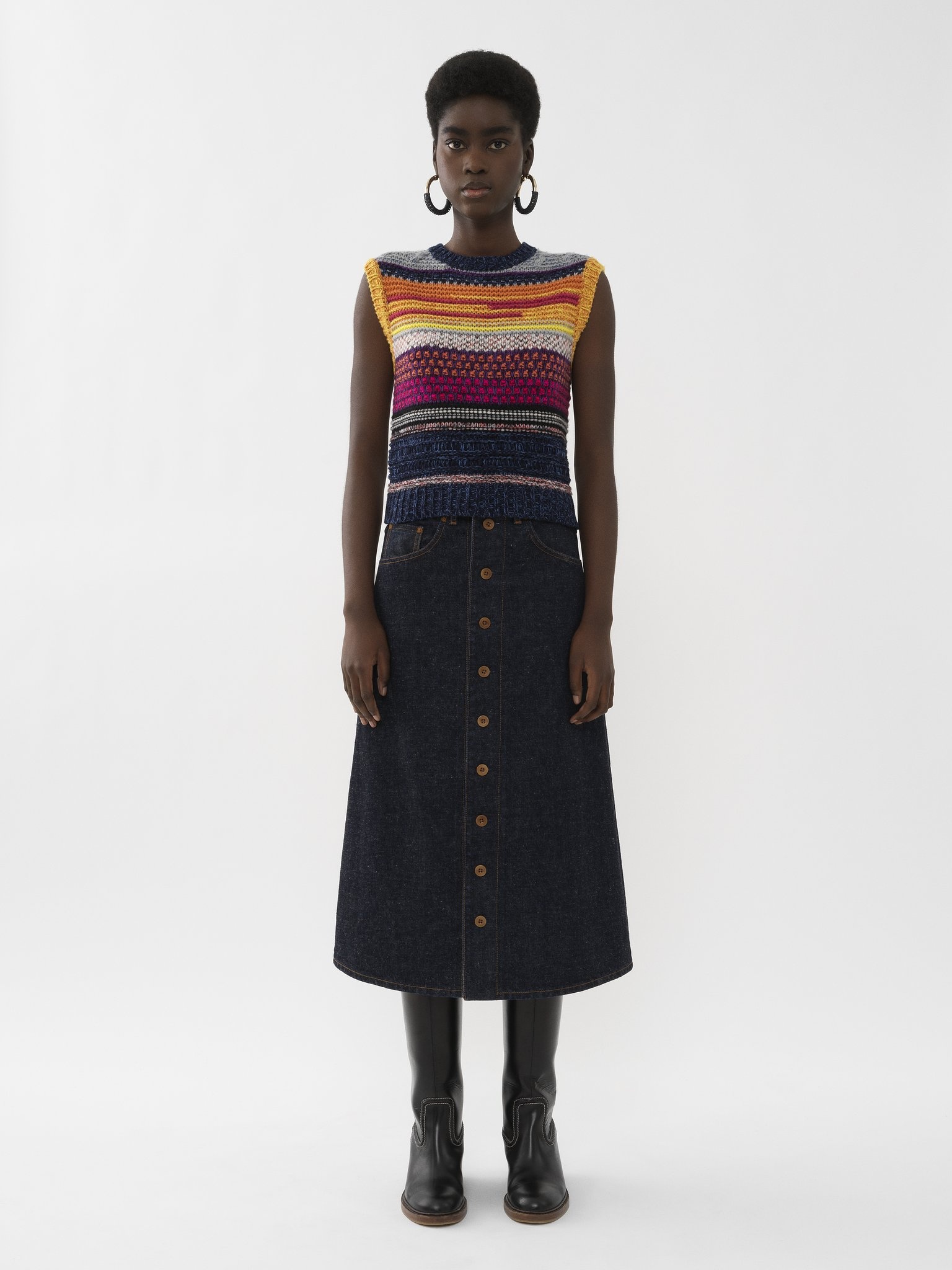 SLEEVELESS SWEATER - 3