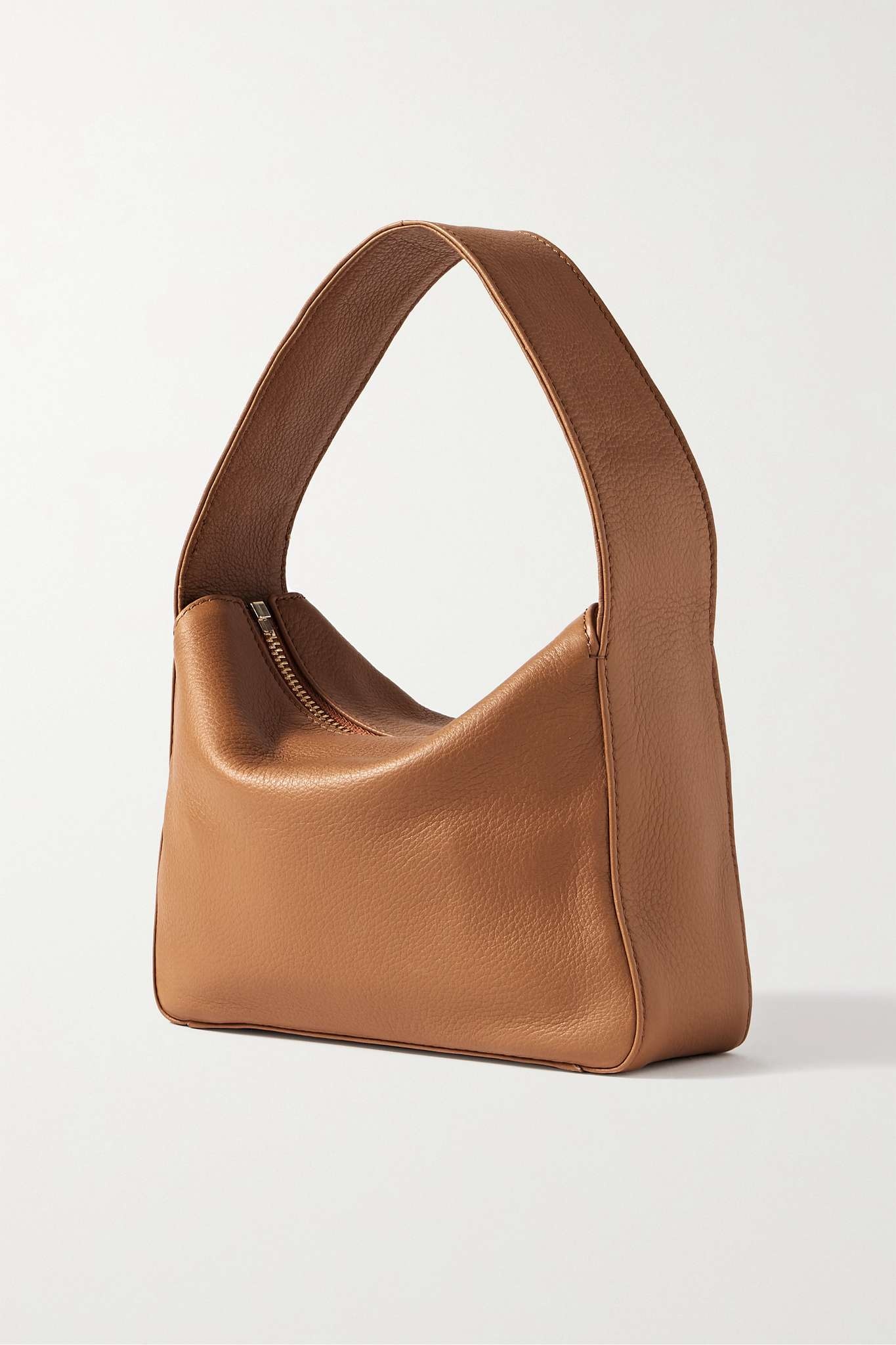 Elena small textured-leather shoulder bag - 3