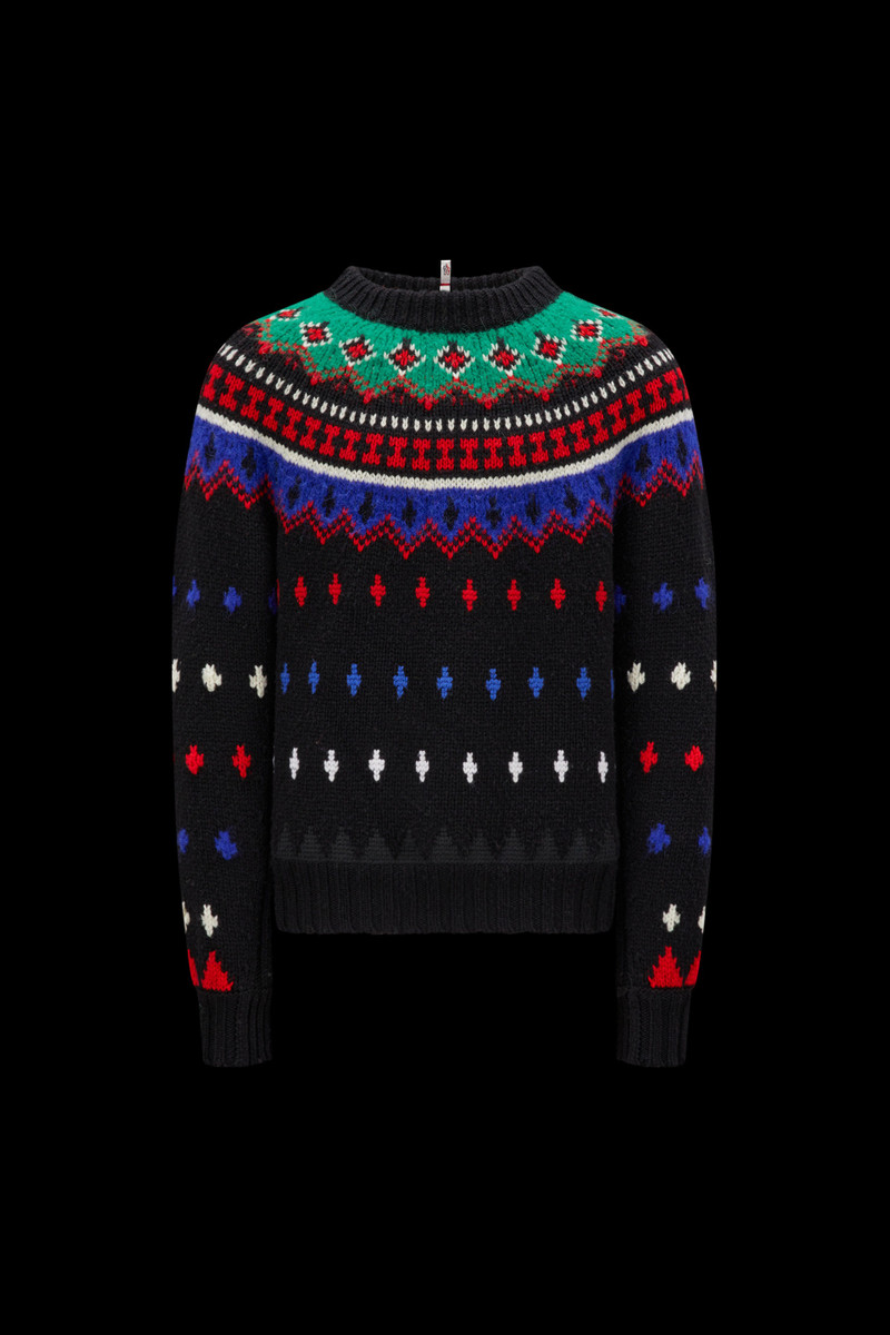 Alpaca & Wool Jacquard Sweater 1
