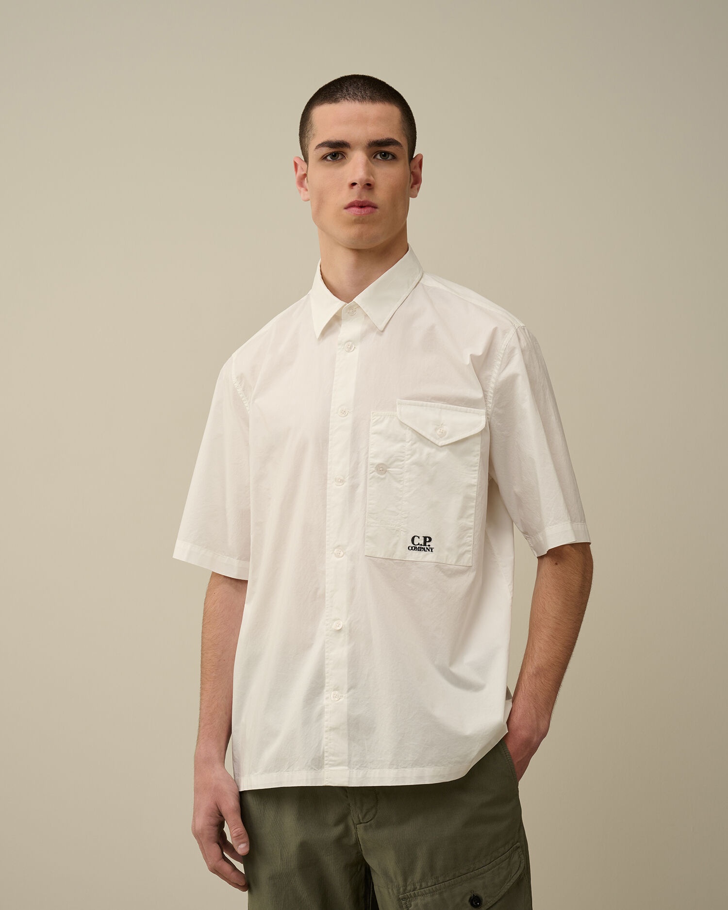 Cotton Popeline Short Sleeved Shirt - 2