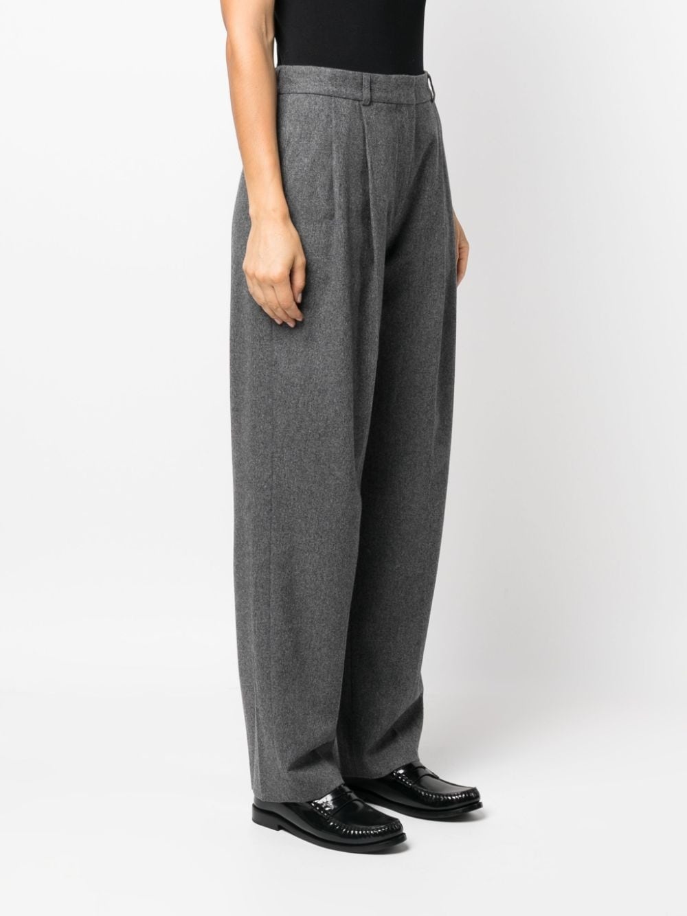 double-pleated tailored trousers - 3