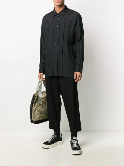 ISSEY MIYAKE pleated pointed collar shirt outlook