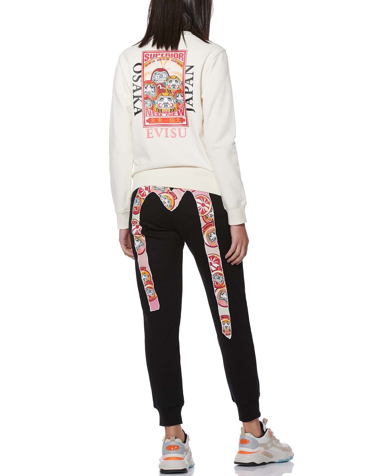 Daruma Daicock Print Sweatpants - 3