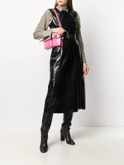 MSGM faux-leather shift dress outlook