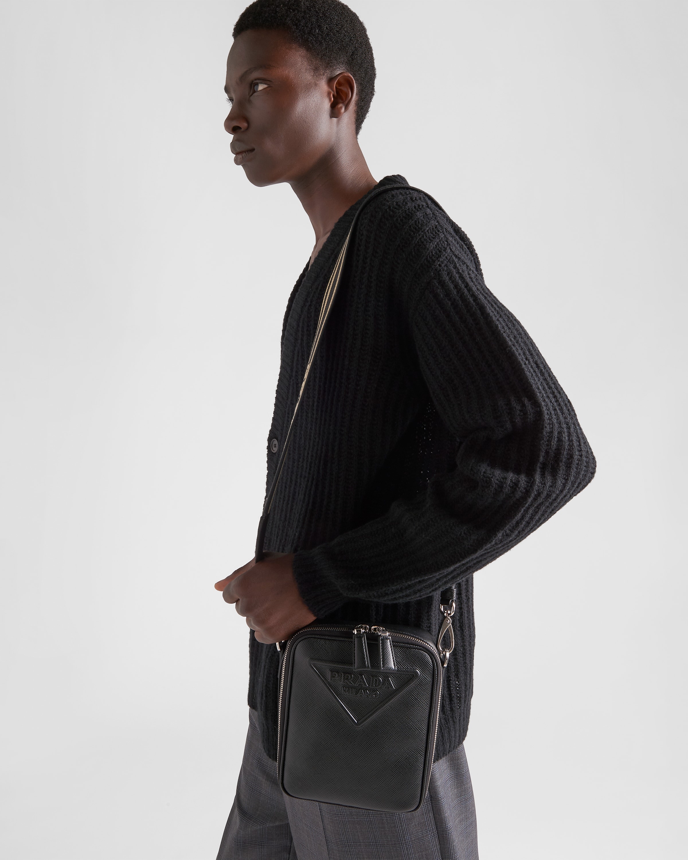 Saffiano leather shoulder bag - 2