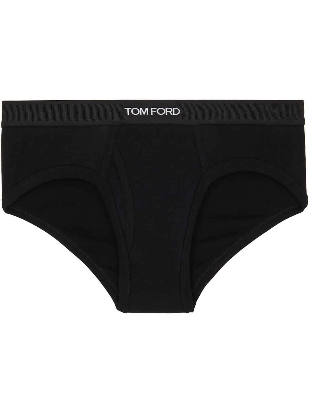 Two-Pack Black Cotton Briefs - 2