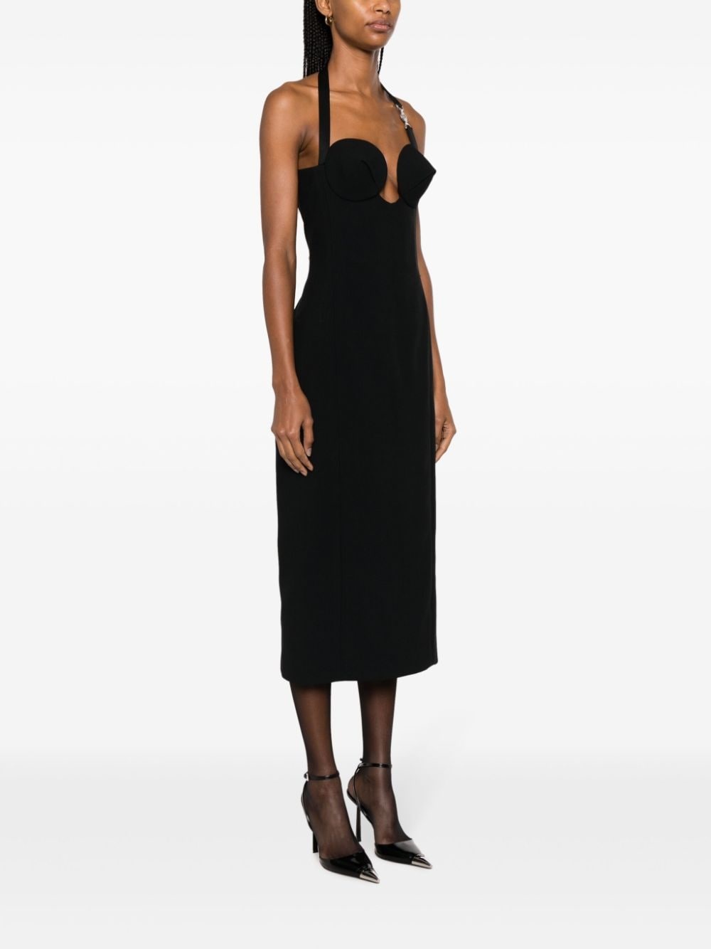 Medusa '95 fluted midi dress - 3