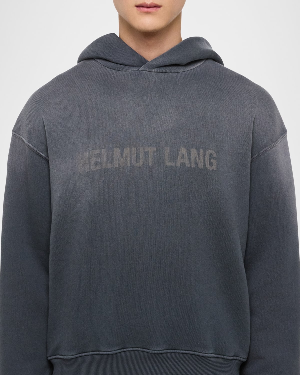 Men's Faded Logo Print Hoodie - 6