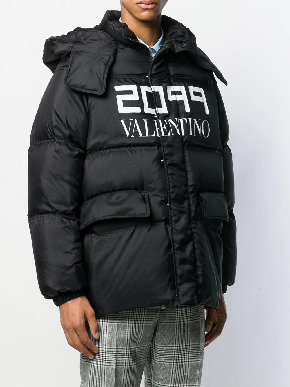 2099 log-print down jacket - 3