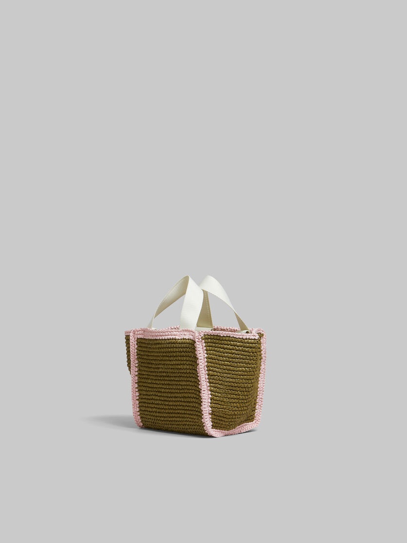 GREEN MACRAMÉ SILLO SMALL SHOPPER - 3