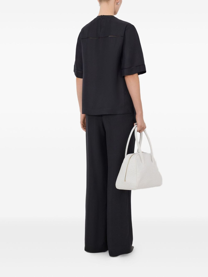 Havana lace-stitch silk top 4