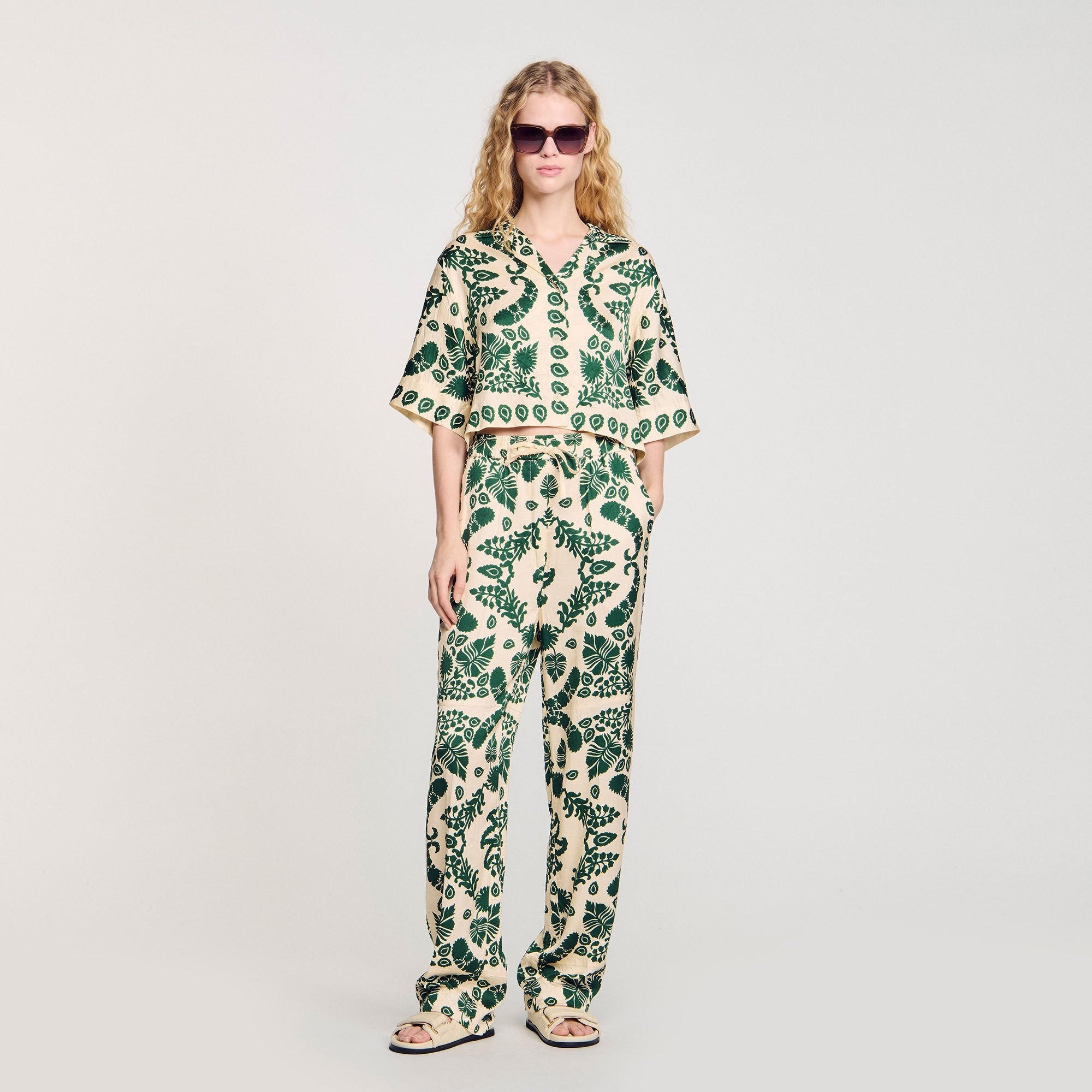 FLORAL PANTS - 1